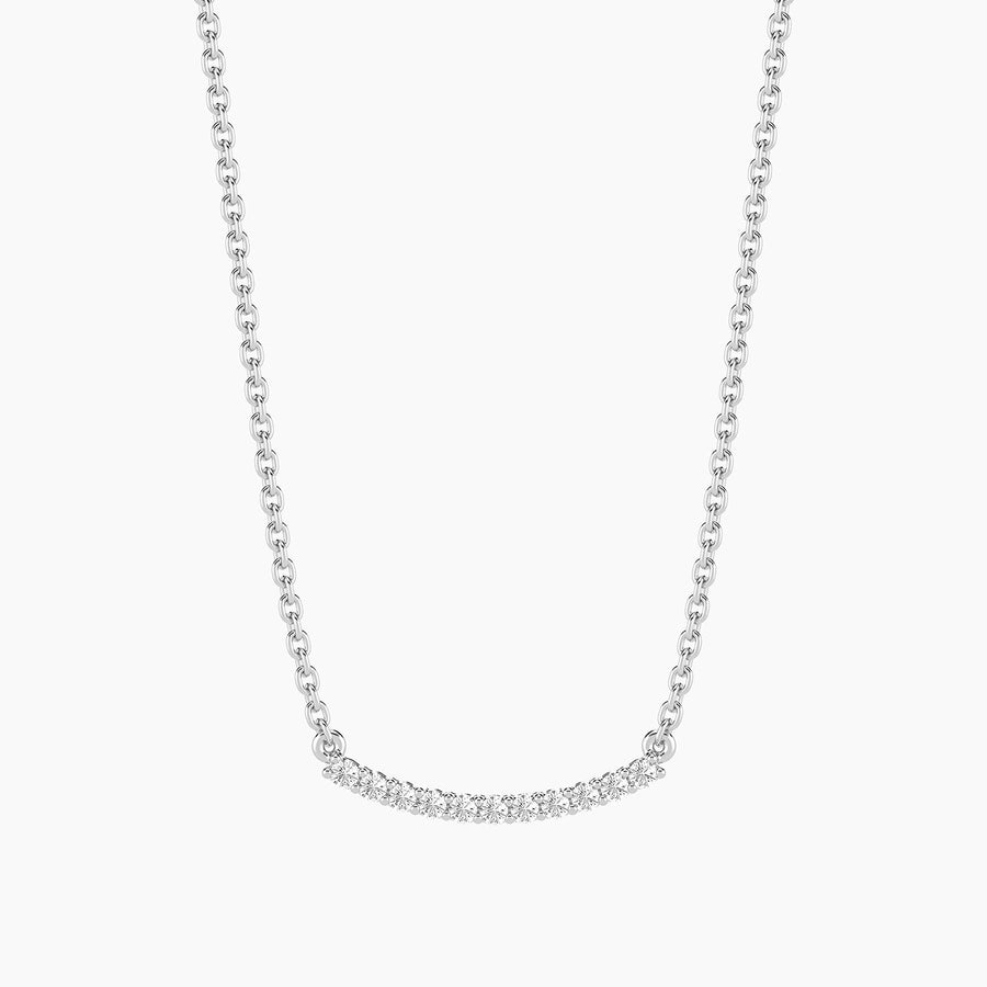 Lab-Grown 0.11 Ct Jewel Bar Pendant Necklace