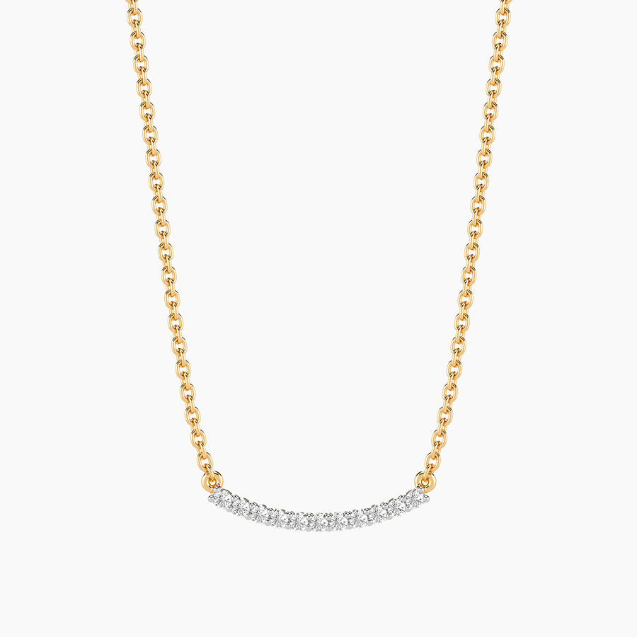 Lab-Grown 0.11 Ct Jewel Bar Pendant Necklace