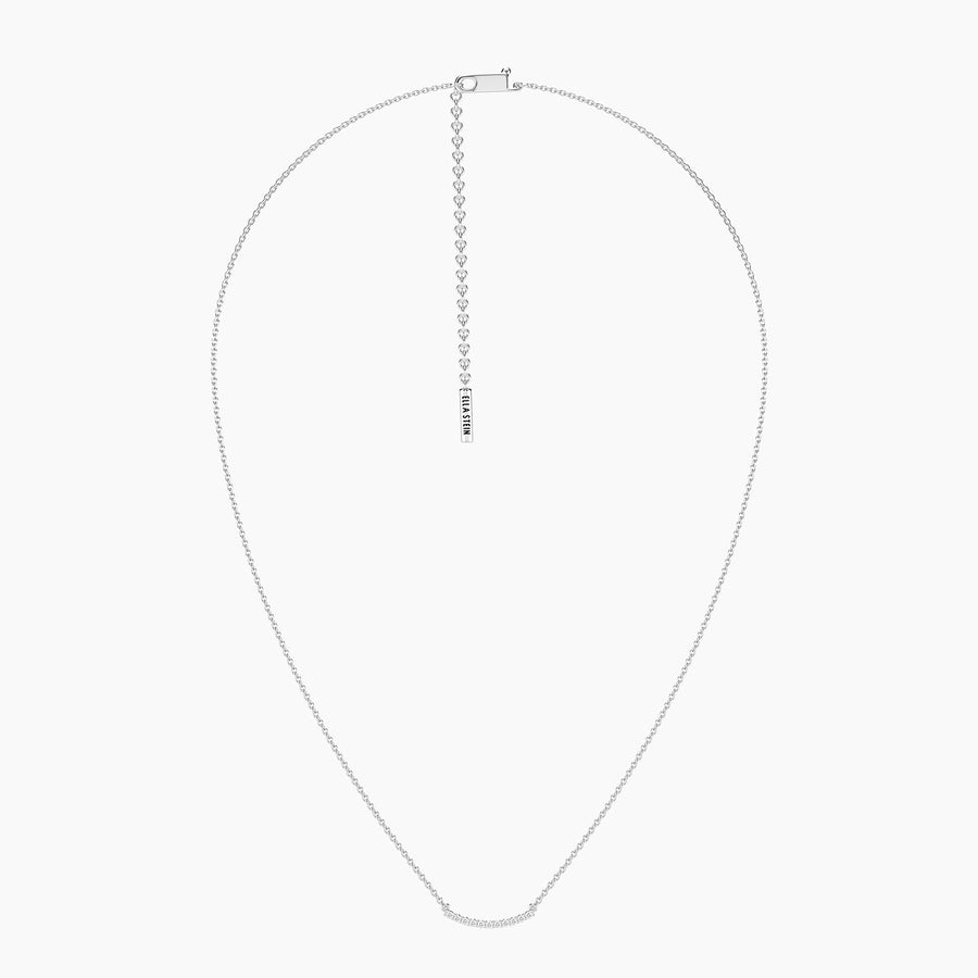 Lab-Grown 0.11 Ct Jewel Bar Pendant Necklace