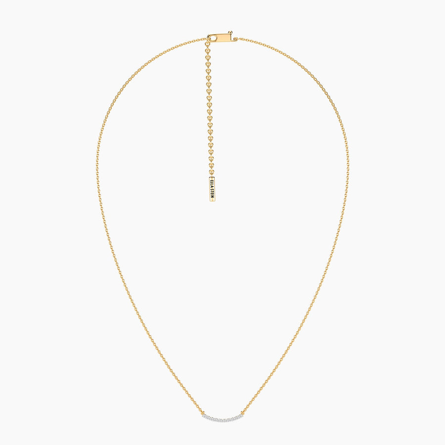 Lab-Grown 0.11 Ct Jewel Bar Pendant Necklace