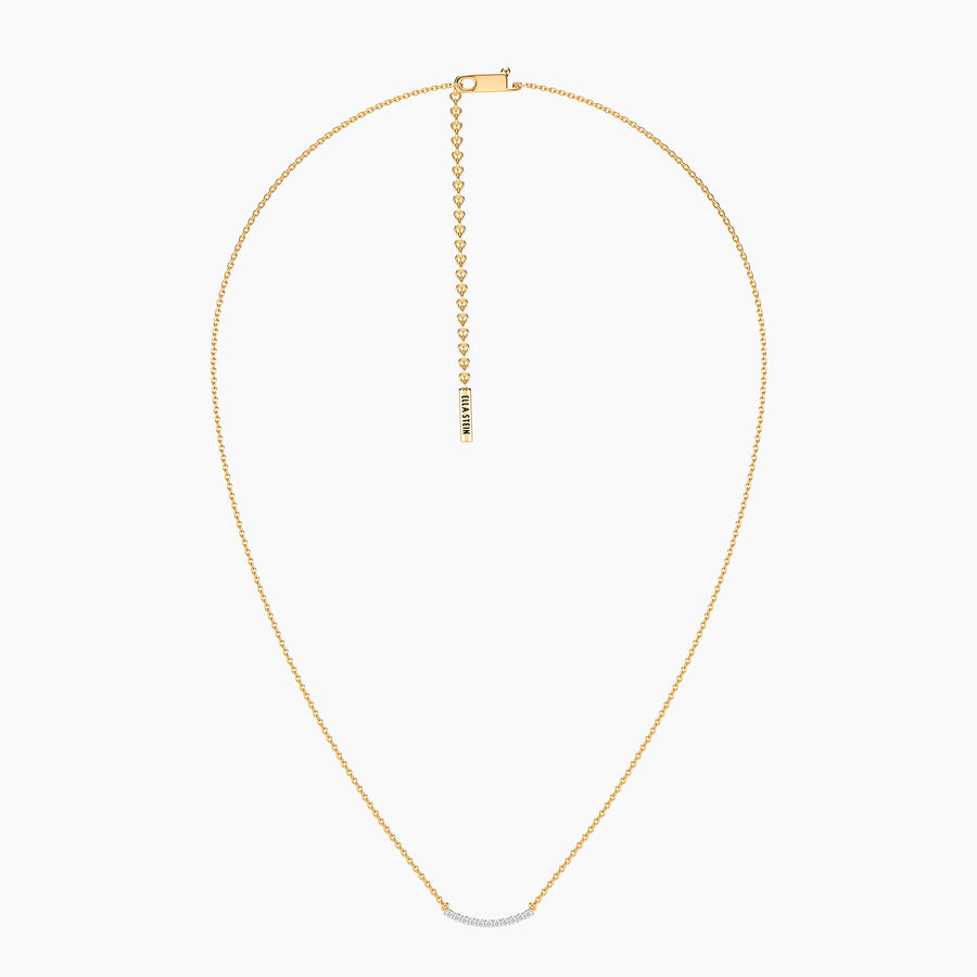 Lab-Grown 0.11 Ct Jewel Bar Pendant Necklace