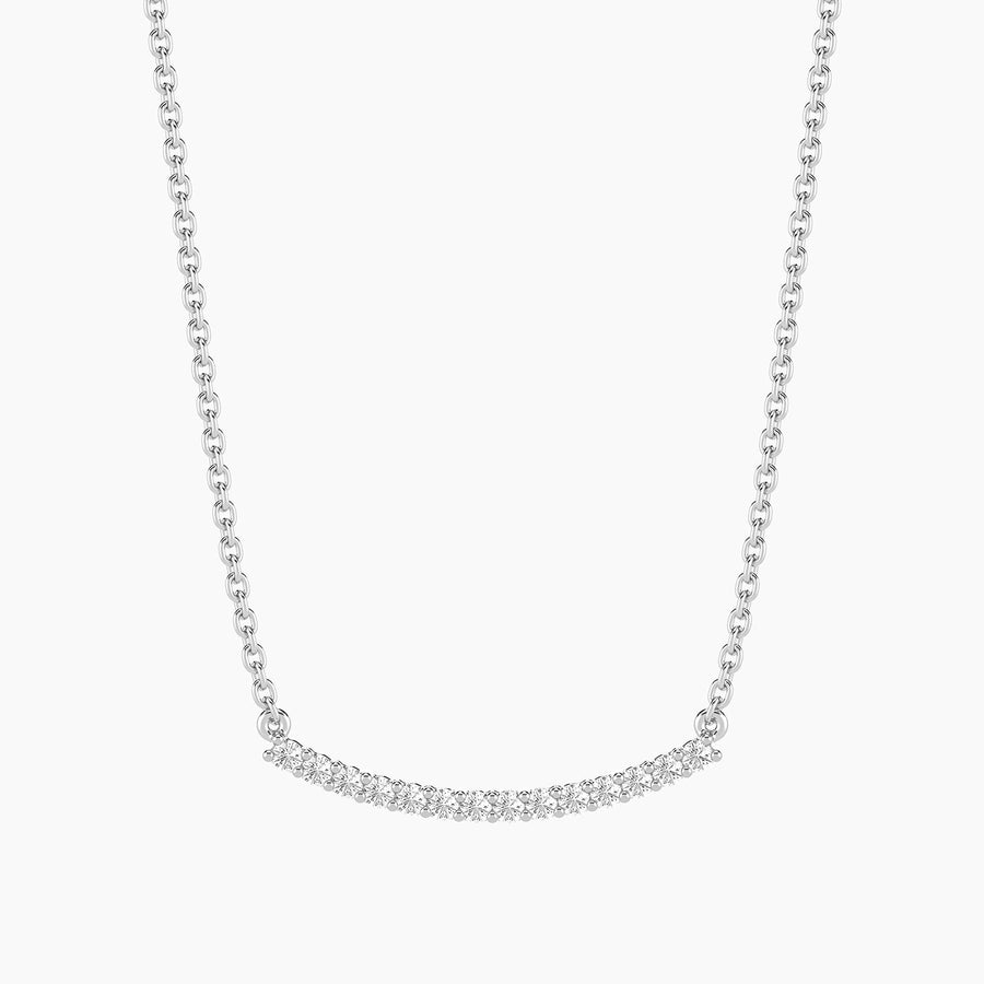 Lab-Grown 0.16 Ct Jewel Bar Pendant Necklace