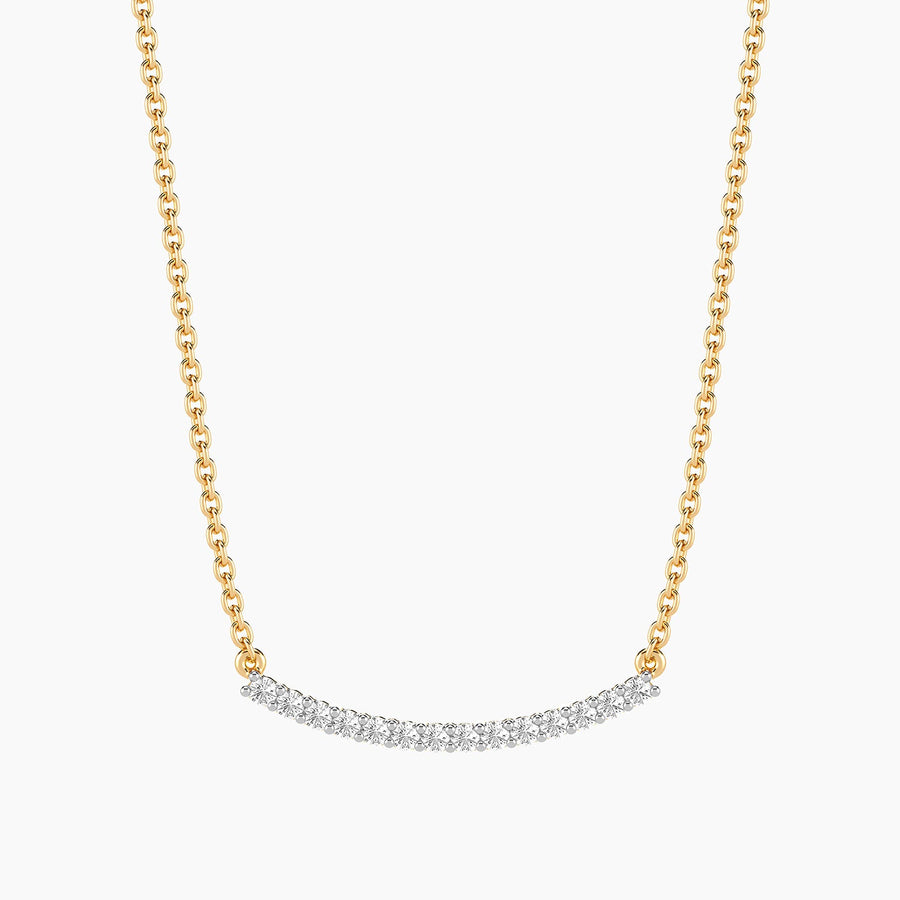 Lab-Grown 0.16 Ct Jewel Bar Pendant Necklace