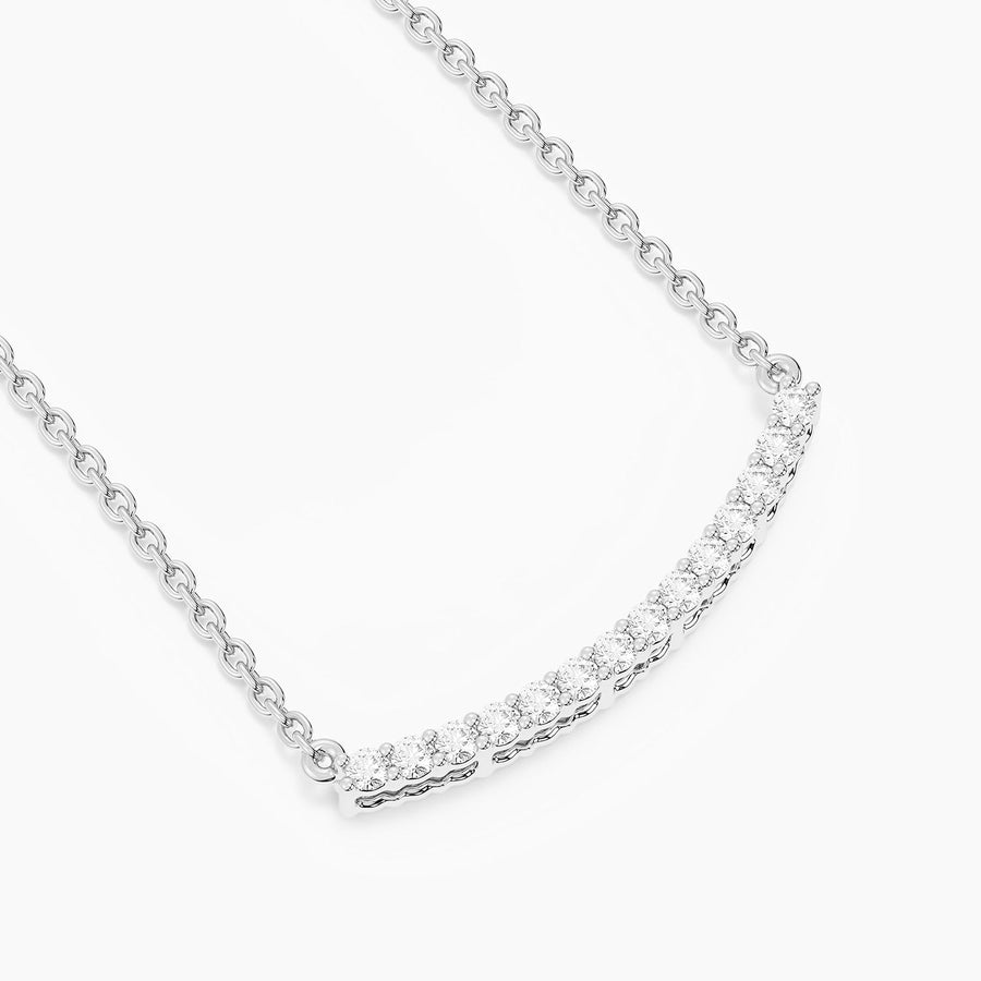Lab-Grown 0.16 Ct Jewel Bar Pendant Necklace