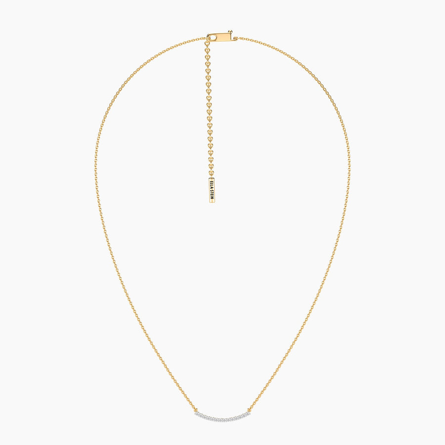 Lab-Grown 0.16 Ct Jewel Bar Pendant Necklace