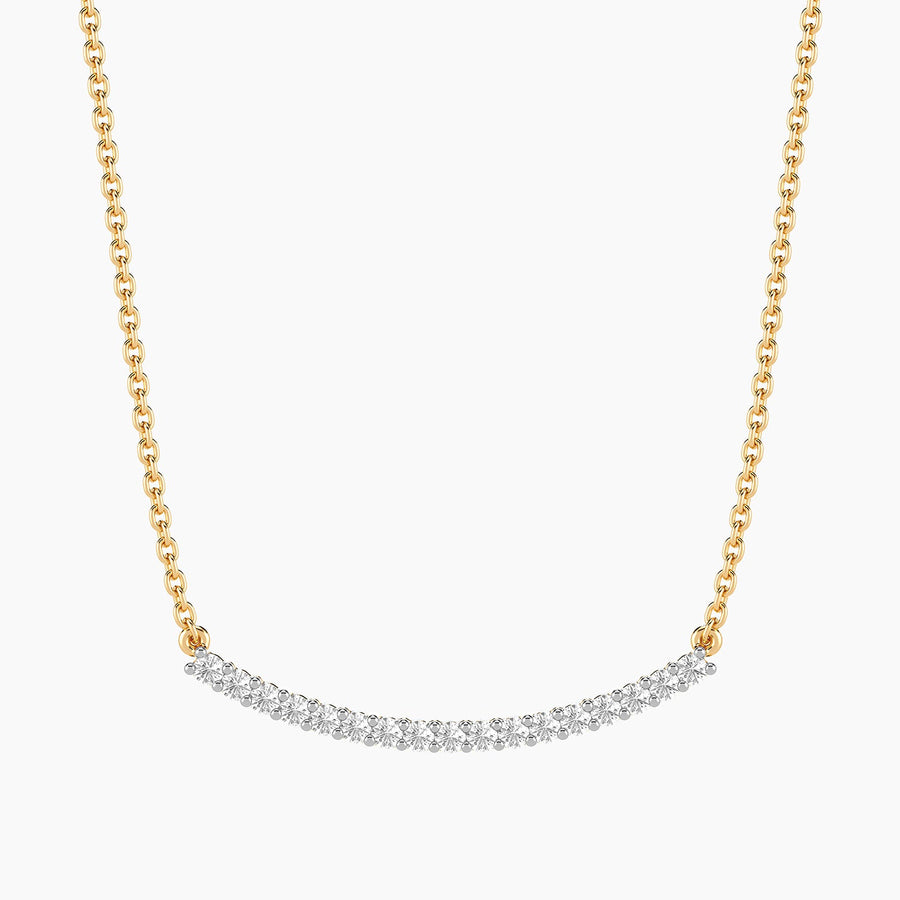 Lab-Grown 0.25 Ct Jewel Bar Pendant Necklace