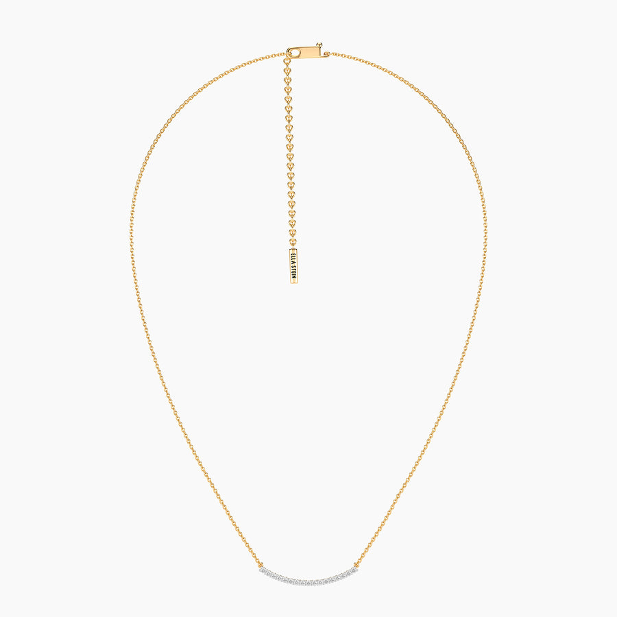 Lab-Grown 0.25 Ct Jewel Bar Pendant Necklace