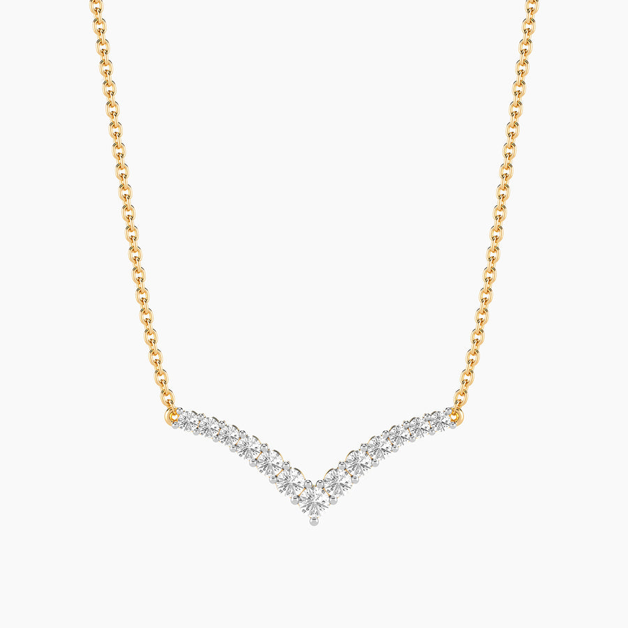 Lab-Grown Pave Tiara Pendant Necklace