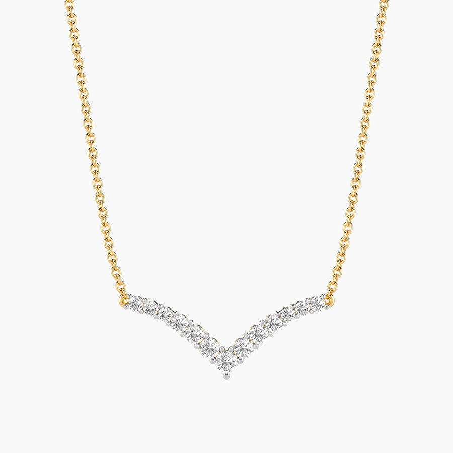 Lab-Grown Pave Tiara Pendant Necklace