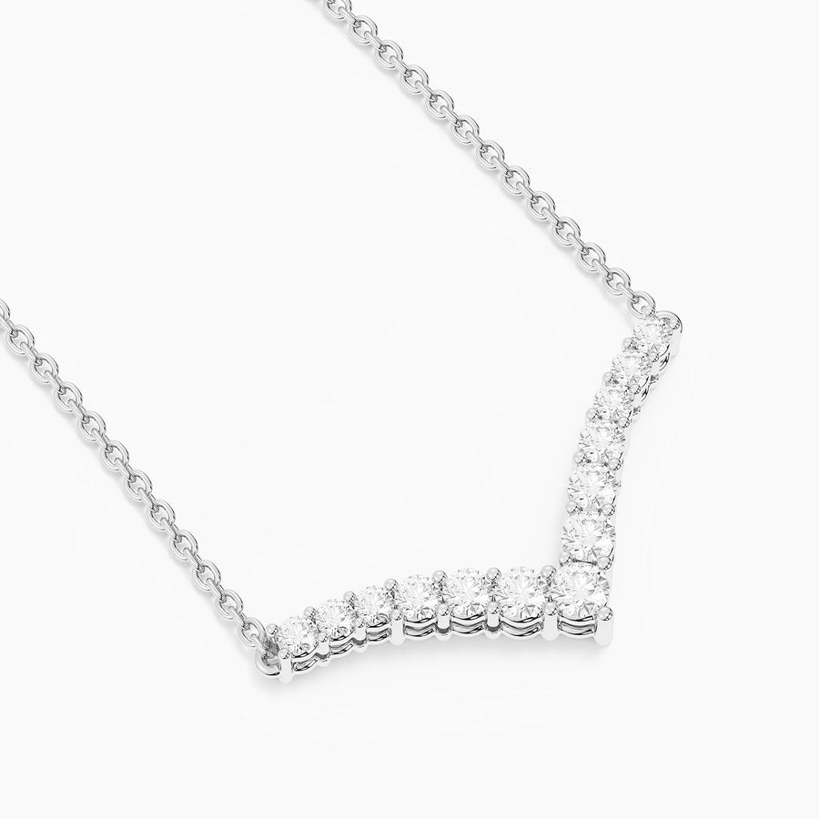 Lab-Grown Pave Tiara Pendant Necklace