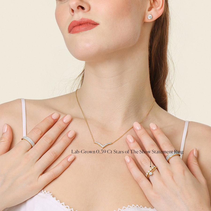 Lab-Grown 0.39 Ct Stars of The Show Statement Ring