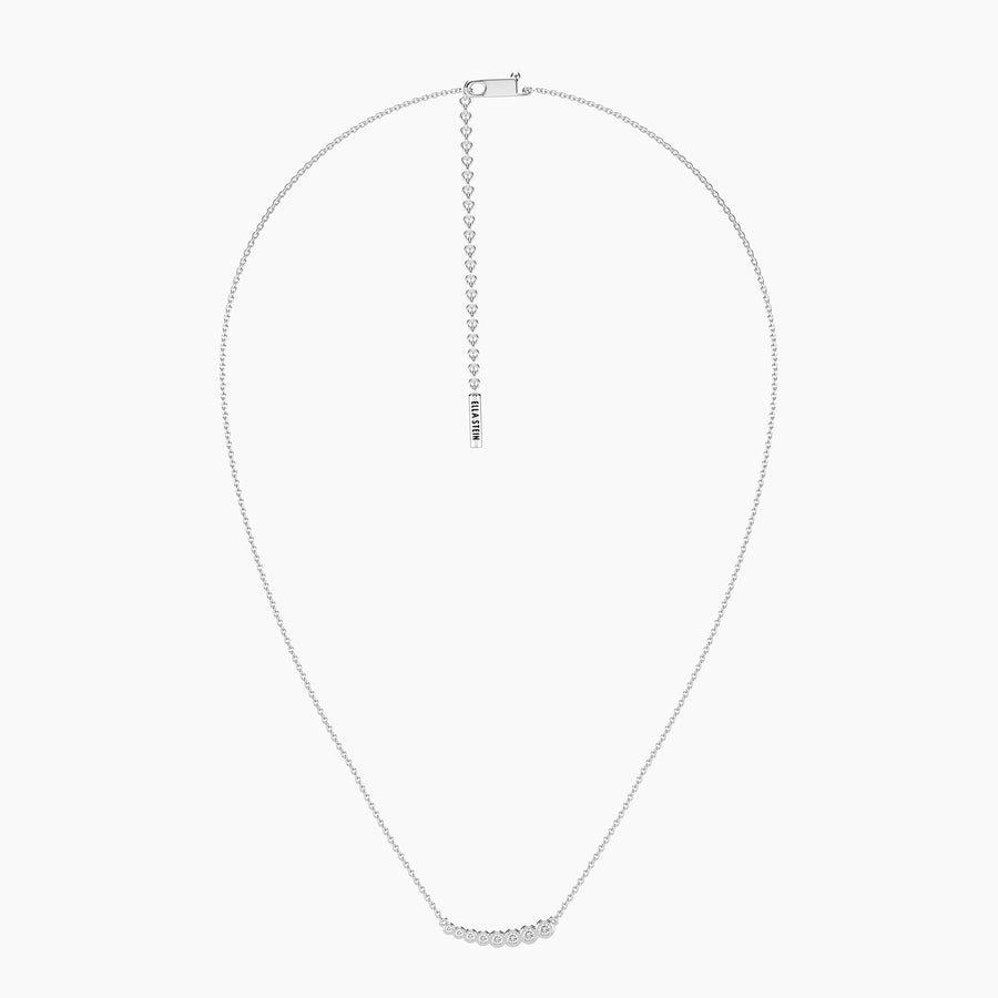 Lab-Grown Bezel Classic Pendant Necklace