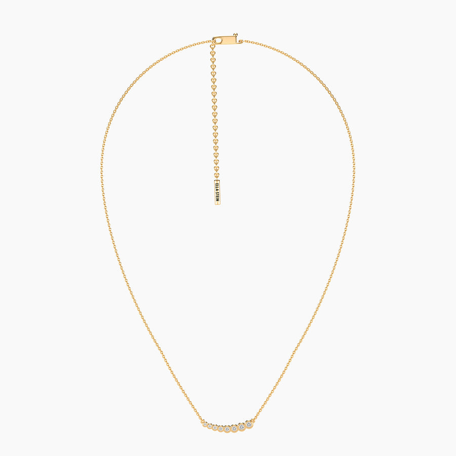 Lab-Grown Bezel Classic Pendant Necklace