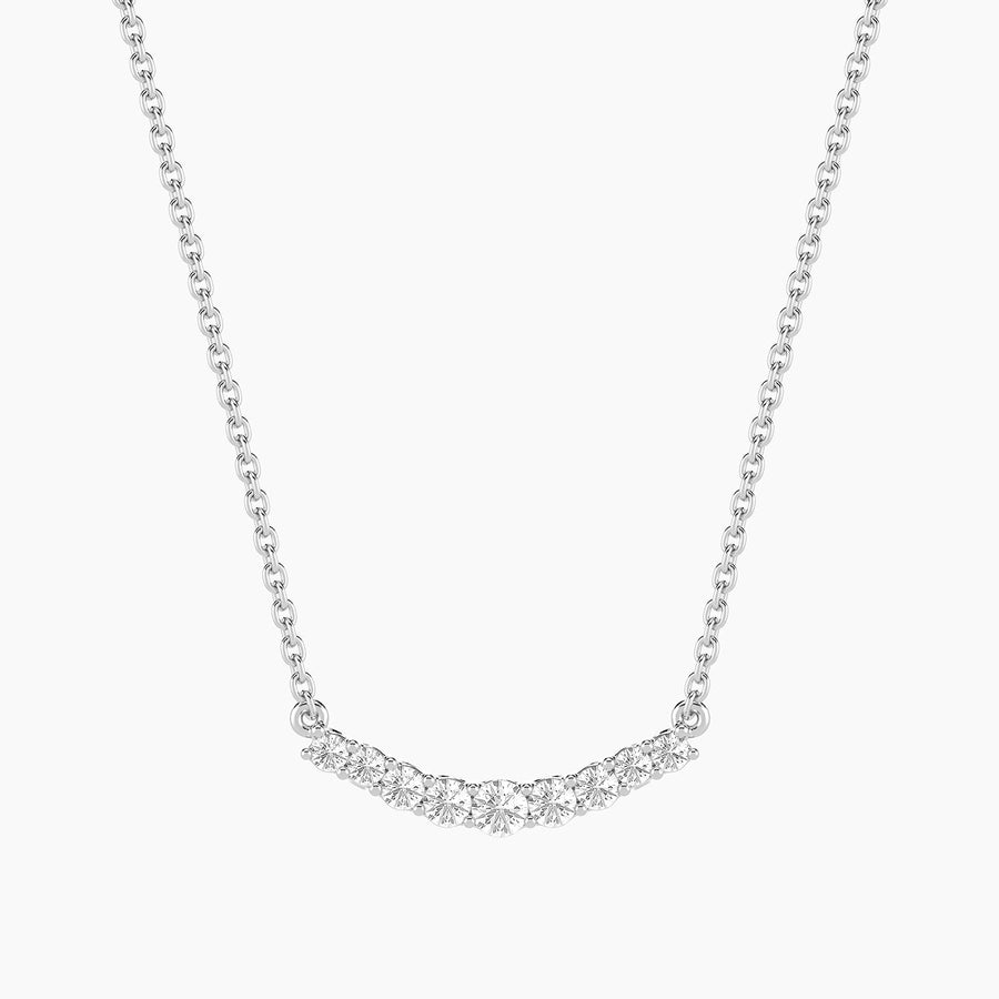 Lab-Grown Luxe Arc Diamond Pendant Necklace