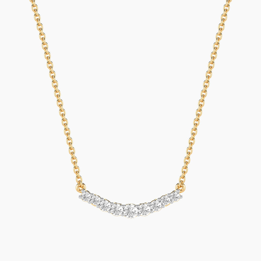 Lab-Grown Luxe Arc Diamond Pendant Necklace