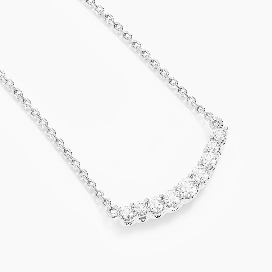 Lab-Grown Luxe Arc Diamond Pendant Necklace