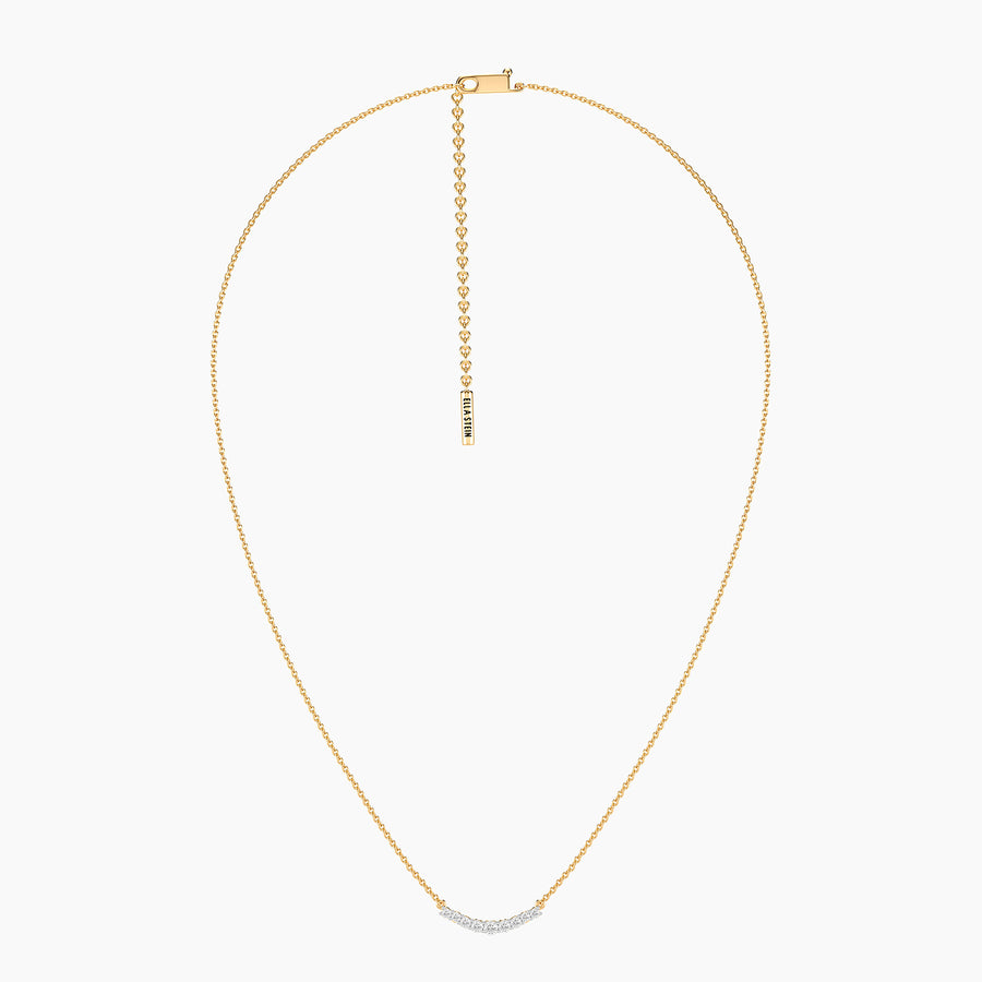 Lab-Grown Luxe Arc Diamond Pendant Necklace