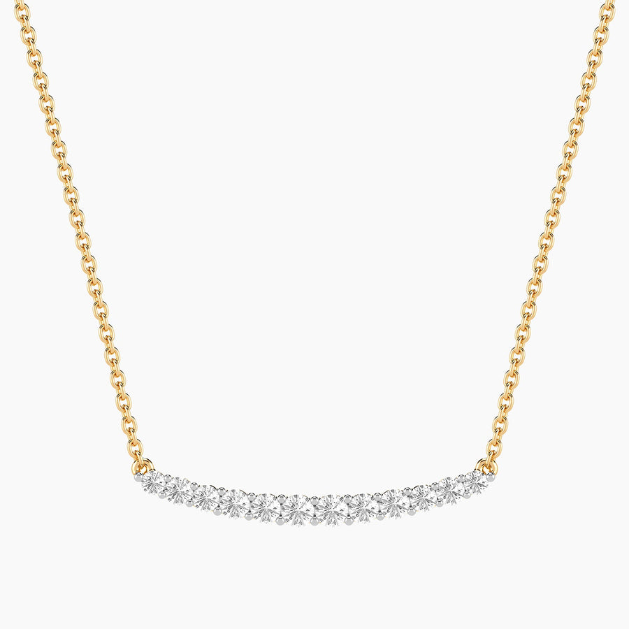 Lab-Grown Glimmer Bar Pendant Necklace