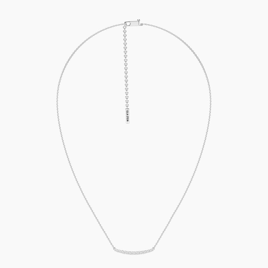 Lab-Grown Glimmer Bar Pendant Necklace