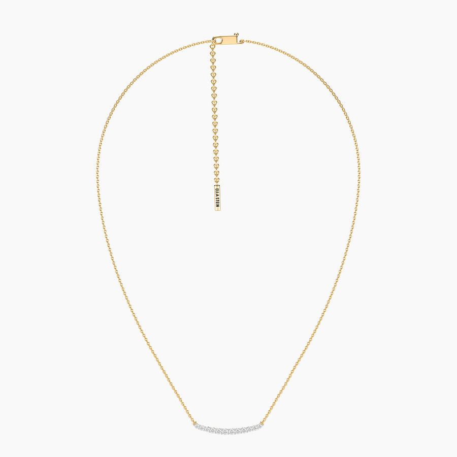 Lab-Grown Glimmer Bar Pendant Necklace