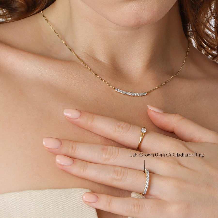 Lab-Grown 0.44 Ct Gladiator Ring