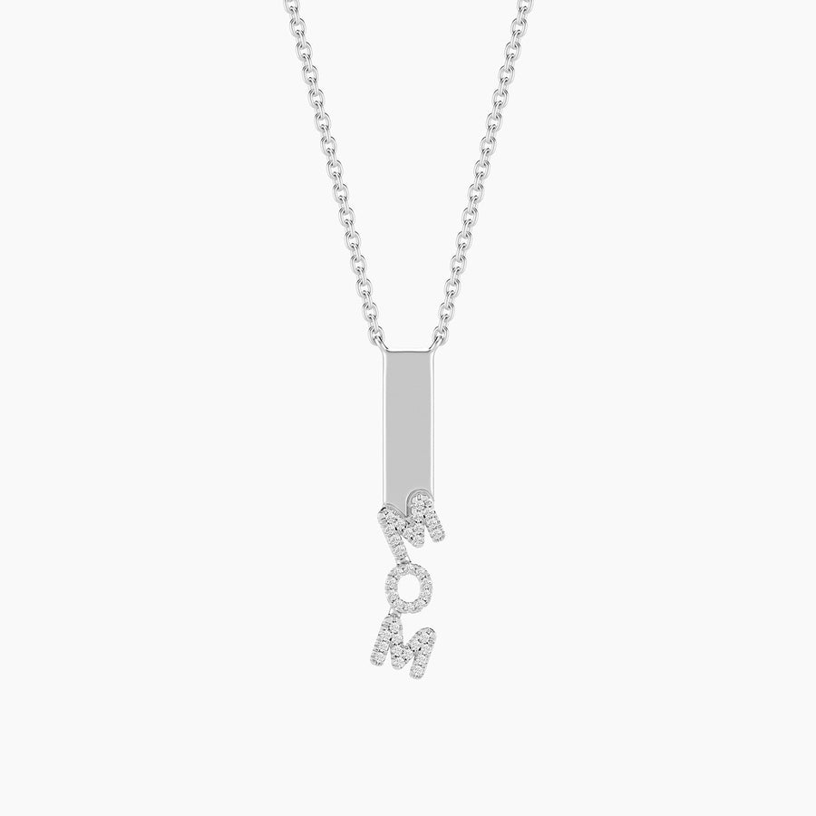 Lab-Grown Mom Dangling Pendant Necklace