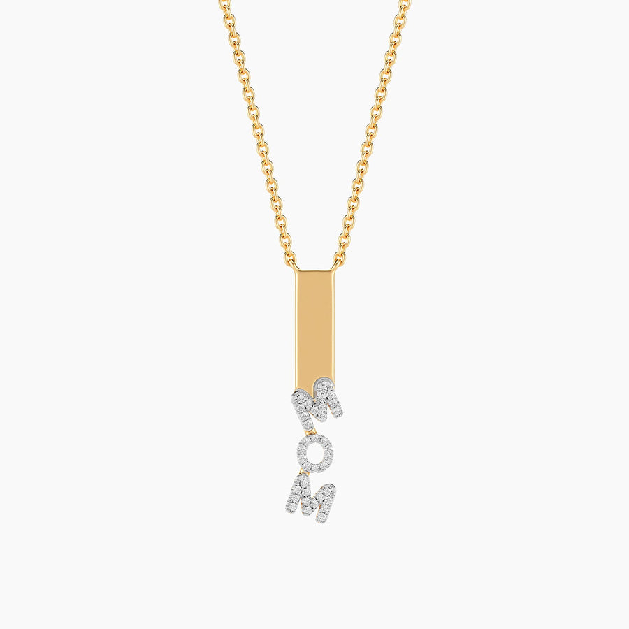 Lab-Grown Mom Dangling Pendant Necklace