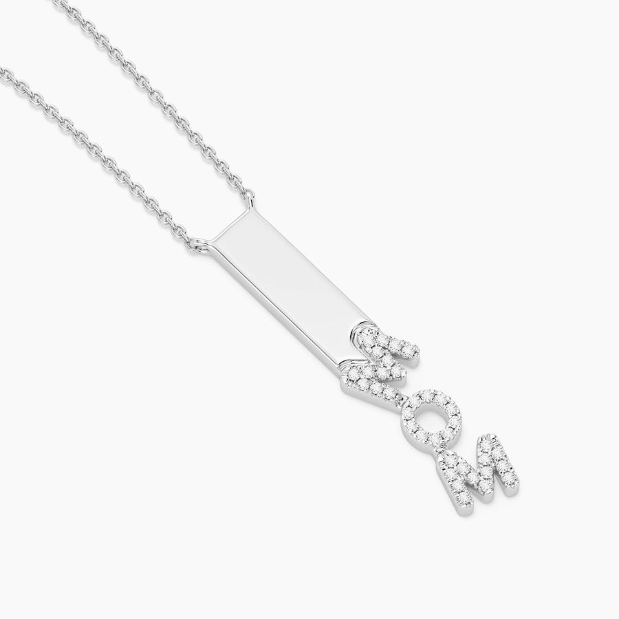 Lab-Grown Mom Dangling Pendant Necklace