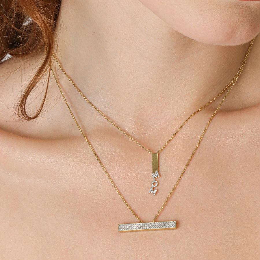 Lab-Grown Raise The Bar Pendant Necklace