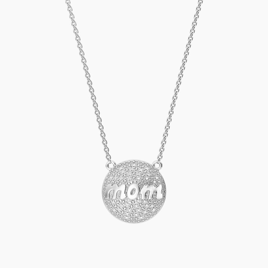 Lab-Grown Mom Sphere Pendant Necklace