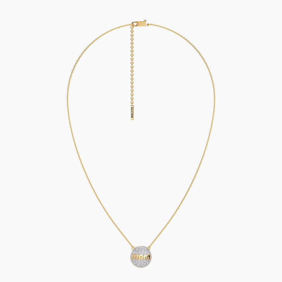 Lab-Grown Mom Sphere Pendant Necklace