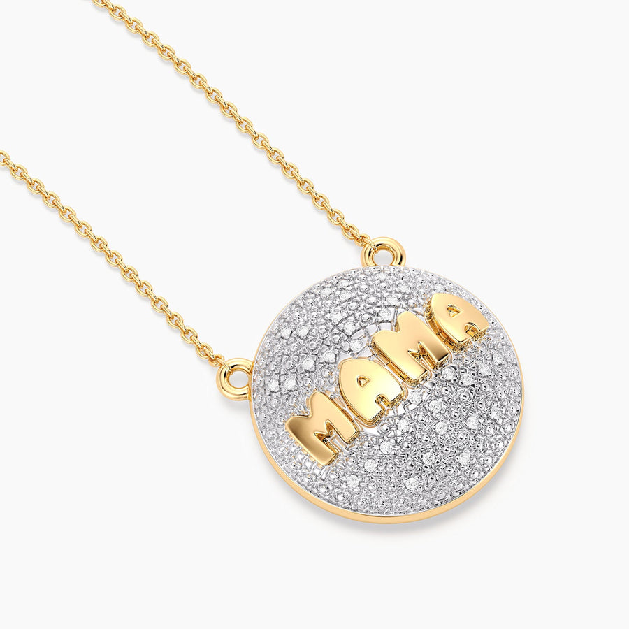Lab-Grown Mama Sphere Pendant Necklace