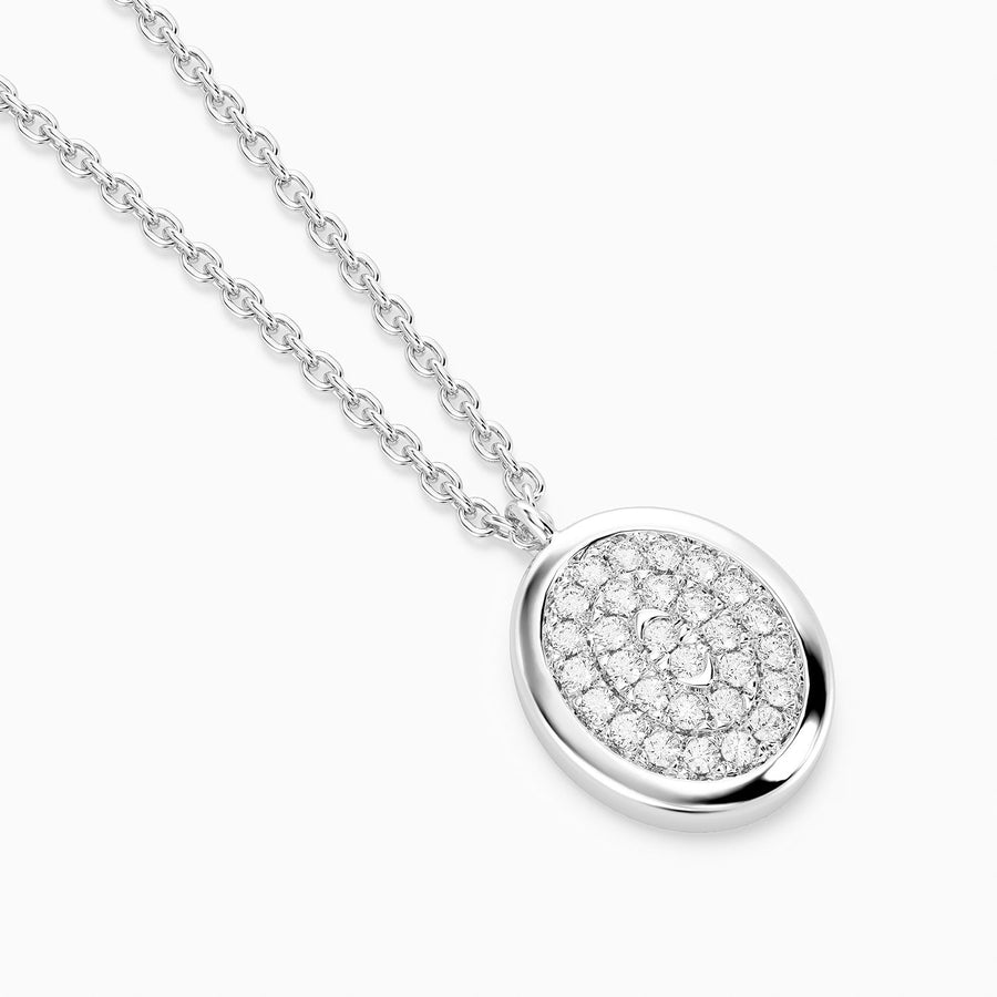 Lab-Grown Optimistic Oval Pendant Necklace
