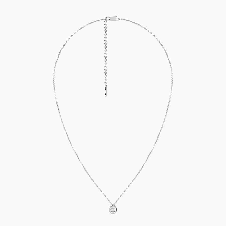 Lab-Grown Optimistic Oval Pendant Necklace