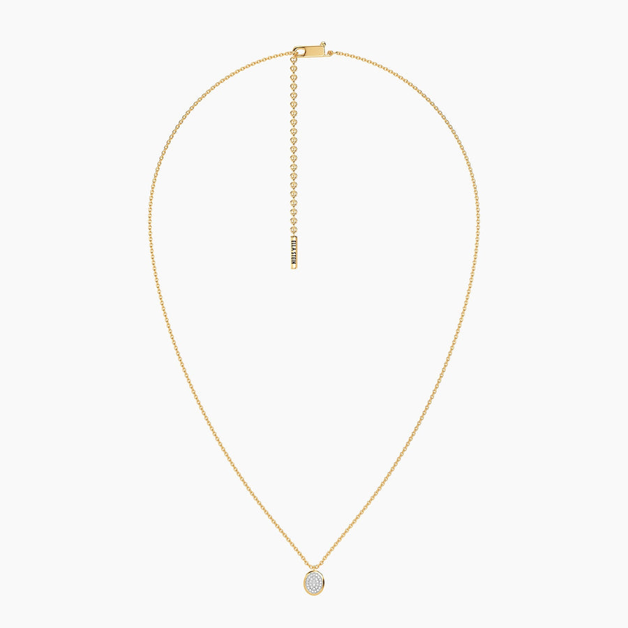 Lab-Grown Optimistic Oval Pendant Necklace