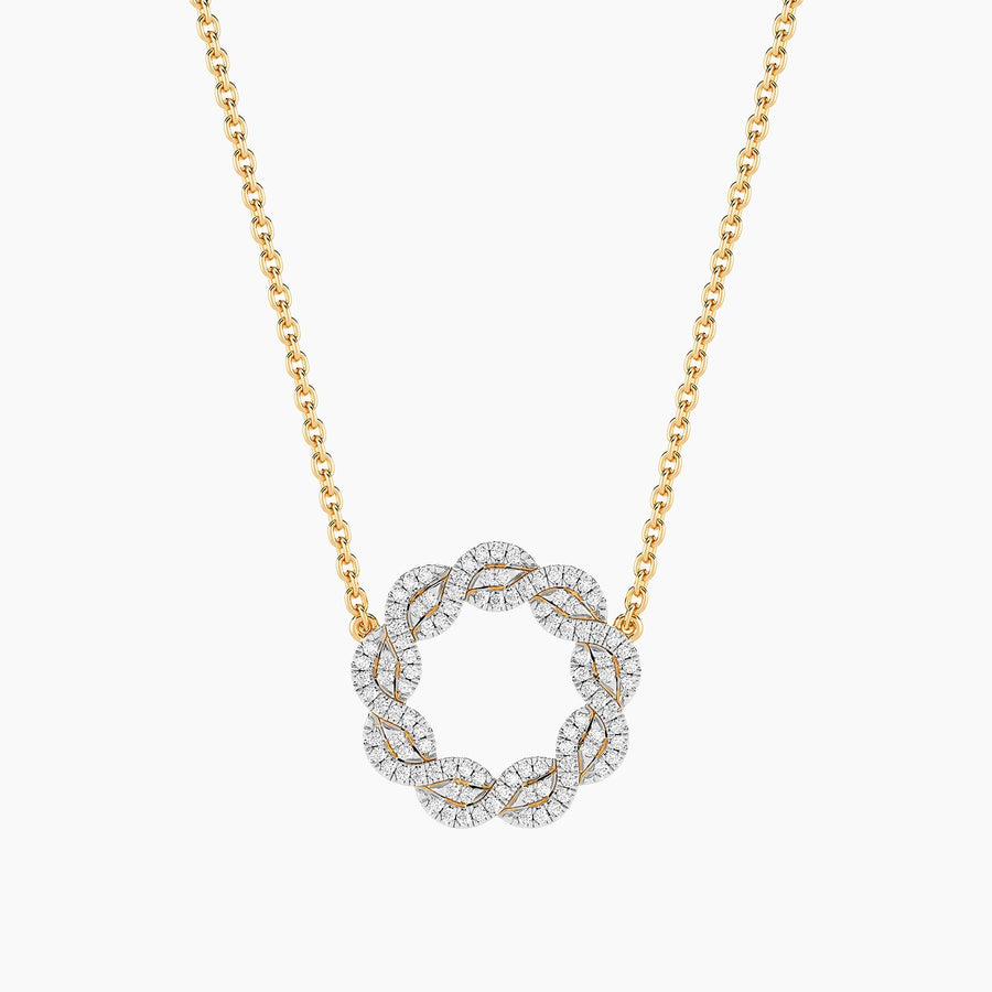 Lab-Grown Family Knot Pendant Necklace