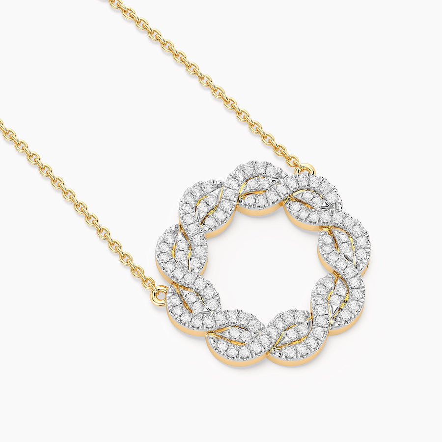Lab-Grown Family Knot Pendant Necklace