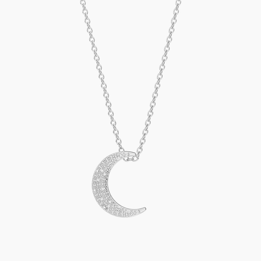 Lab-Grown Celestial Moon Pendant Necklace