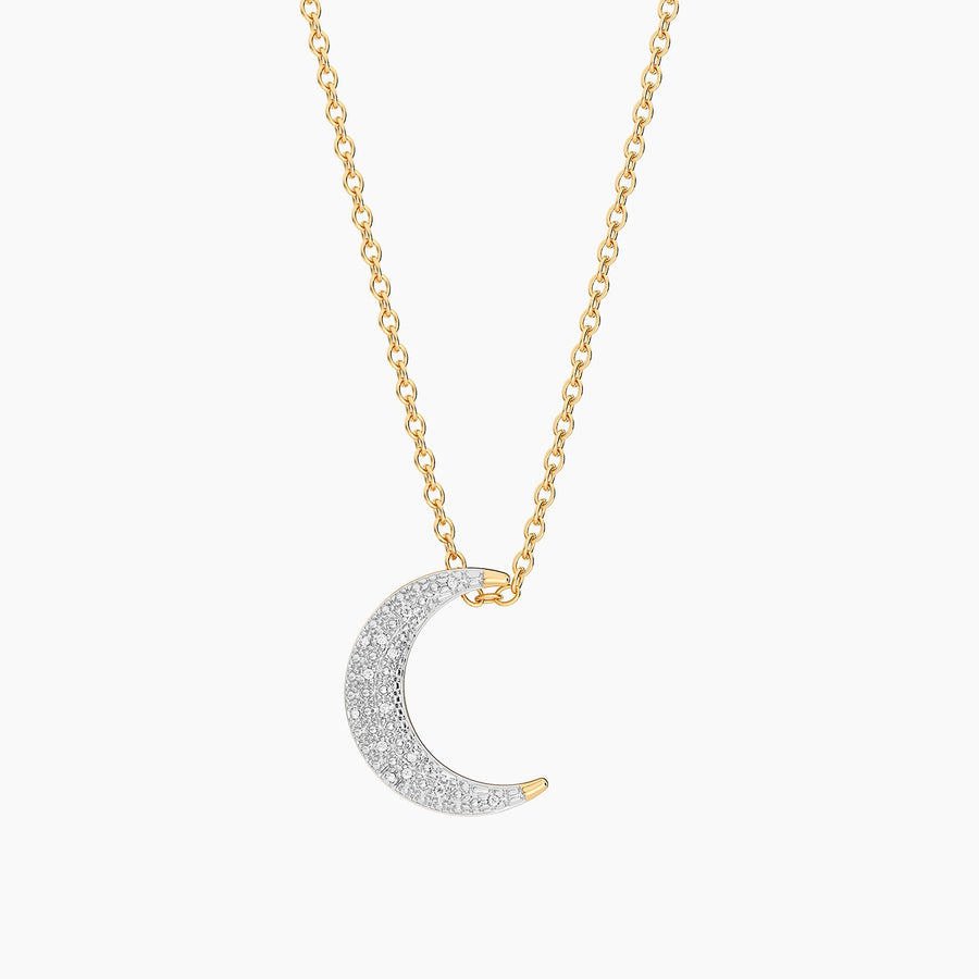 Lab-Grown Celestial Moon Pendant Necklace