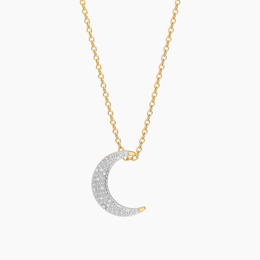 Lab-Grown Celestial Moon Pendant Necklace
