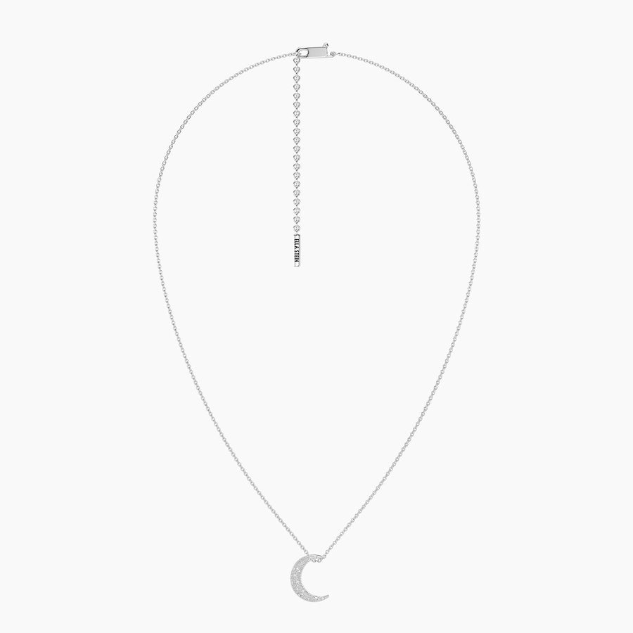 Lab-Grown Celestial Moon Pendant Necklace
