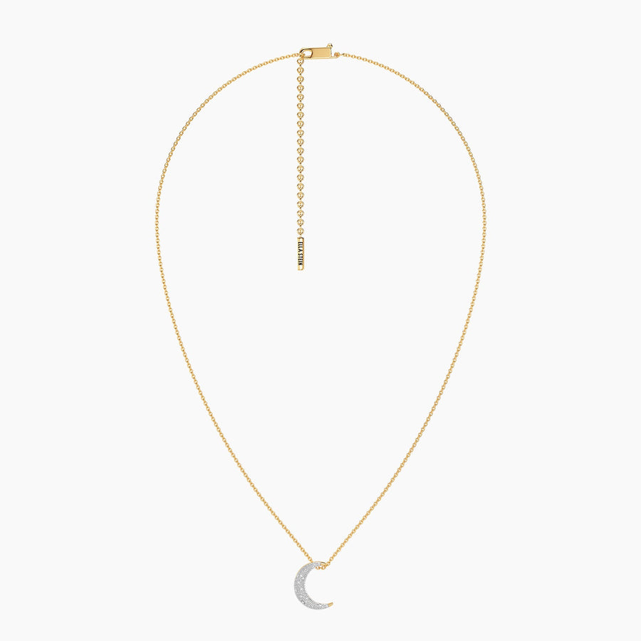 Lab-Grown Celestial Moon Pendant Necklace