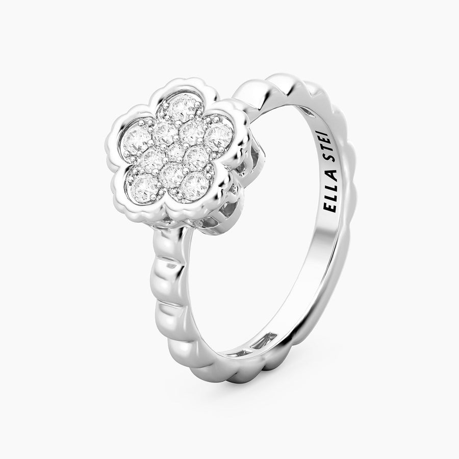Lab-Grown Signature Flower Ring