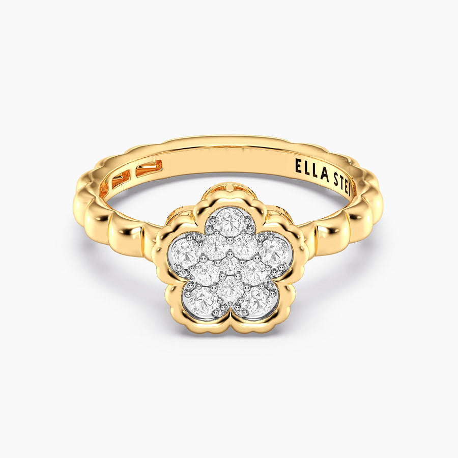 Lab-Grown Signature Flower Ring