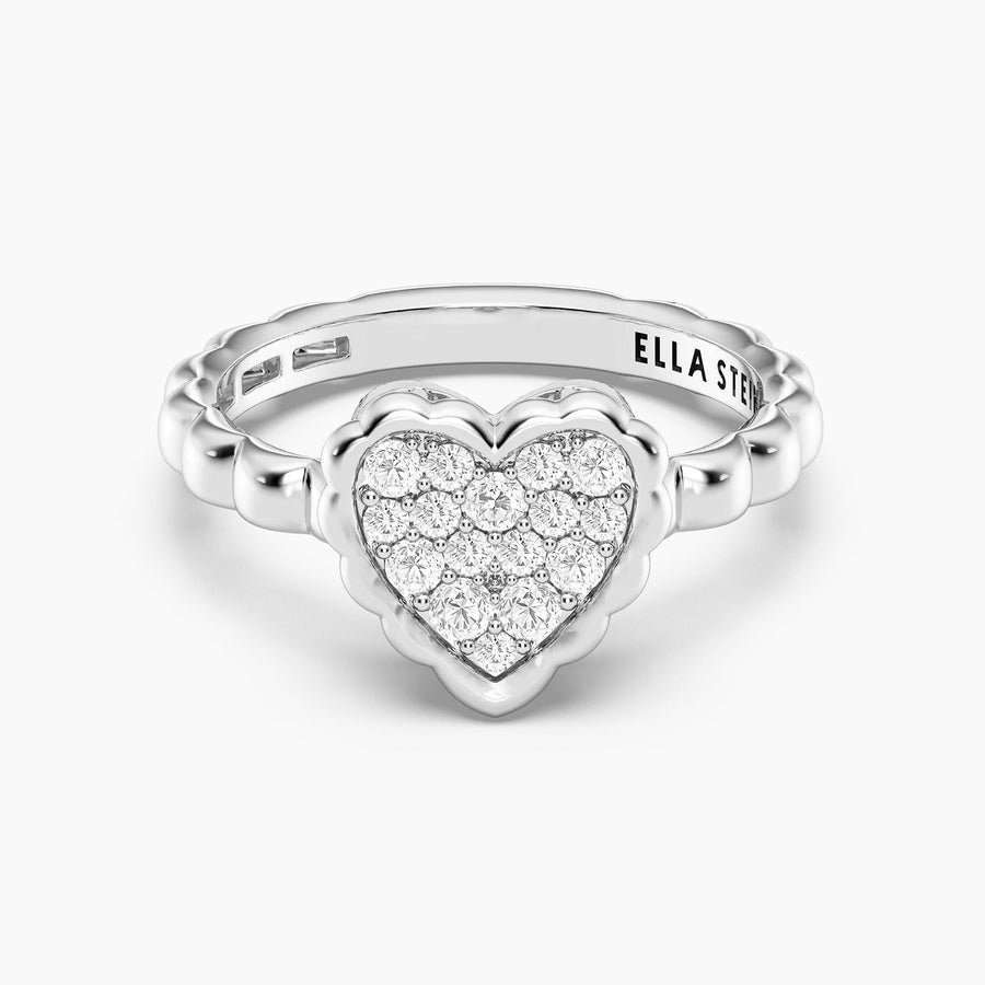 Lab-Grown Signature Heart Ring