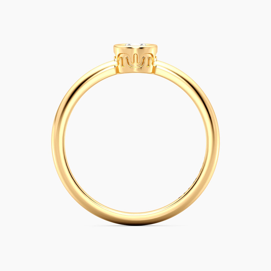 Lab-Grown 0.20 Ct Signature Bezel Ring