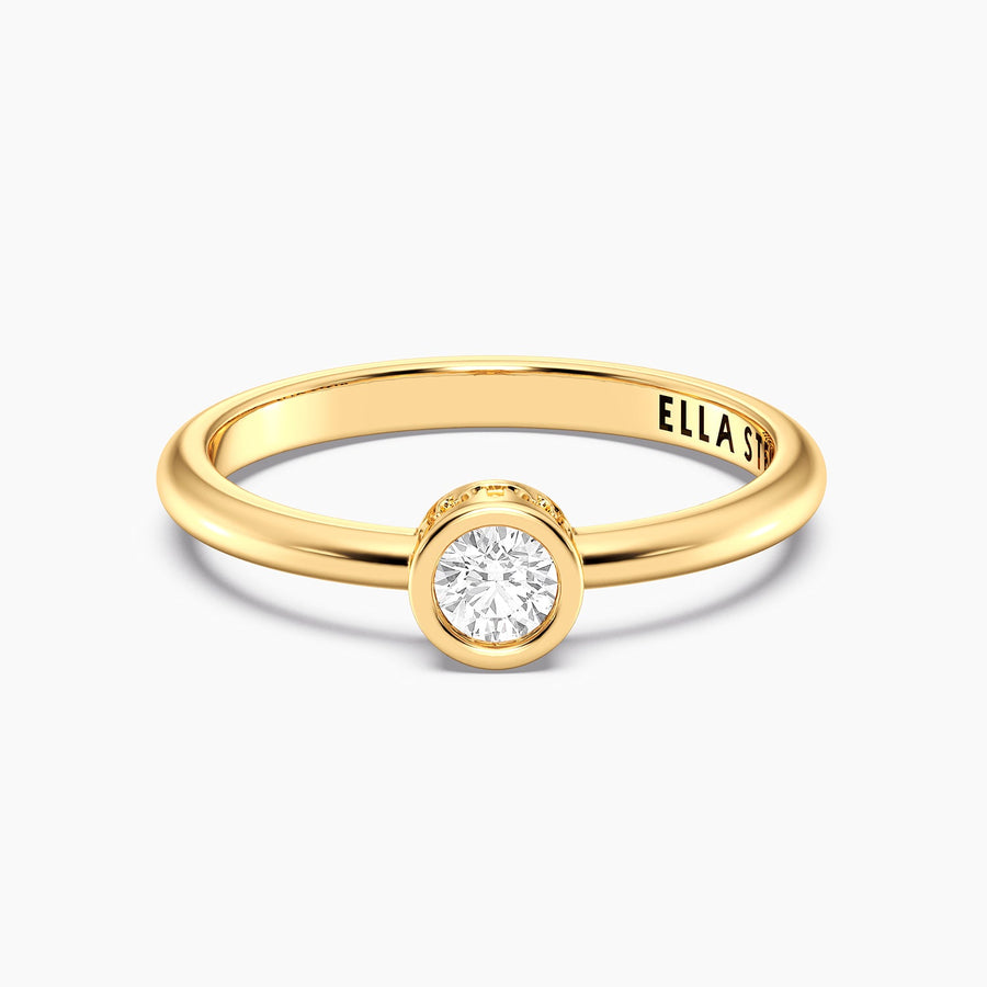 Lab-Grown 0.20 Ct Signature Bezel Ring