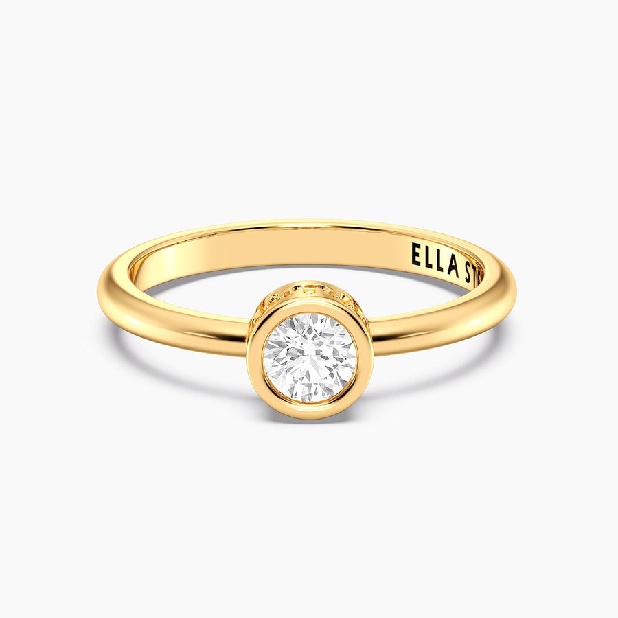 Lab-Grown 0.33 Ct Signature Bezel Ring