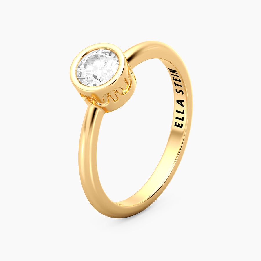 Lab-Grown 0.50 Ct Signature Bezel Ring