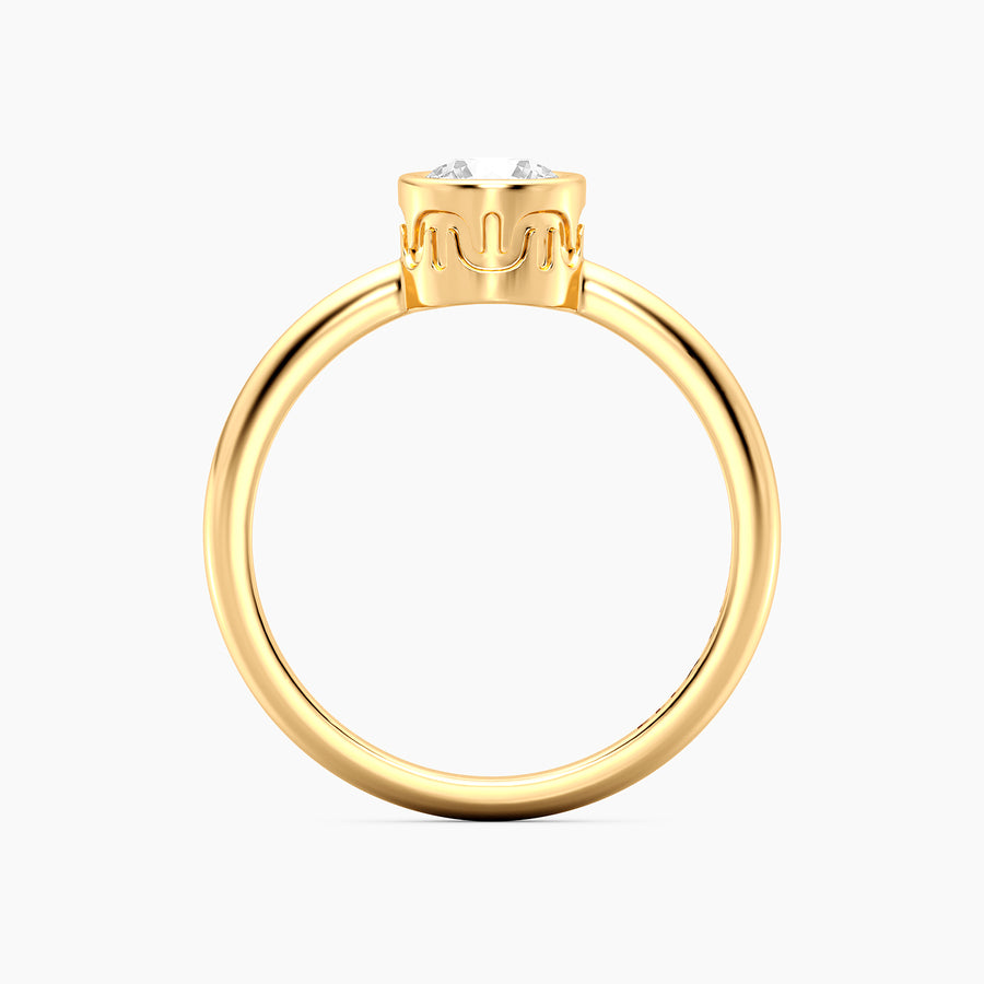 Lab-Grown 0.50 Ct Signature Bezel Ring